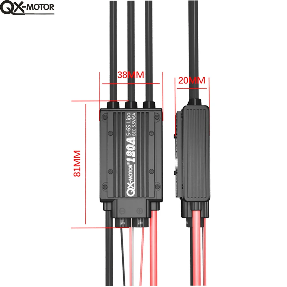 QX-Motor Lite-32 120A ESC 5-6S электронный регулятор Внешний 5 В/6 А BEC для самолетов вертолетов
