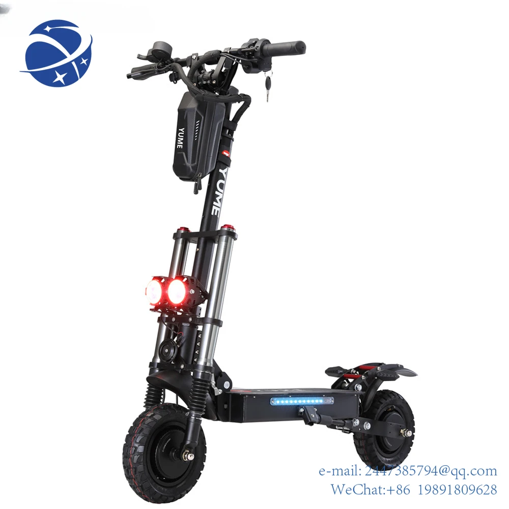 

Yun YiYUME 10inch 52v 2400W dual motor powerful e scooters fat tire foldable adult electric scooter with lithium battery