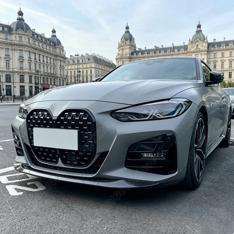 Фото Для BMW 4 серии G22 G23 430i M440i 2021 2022 2023 2024: решетки радиатора (ноздри) в стиле Diamond, аксессуары для автомобиля №4