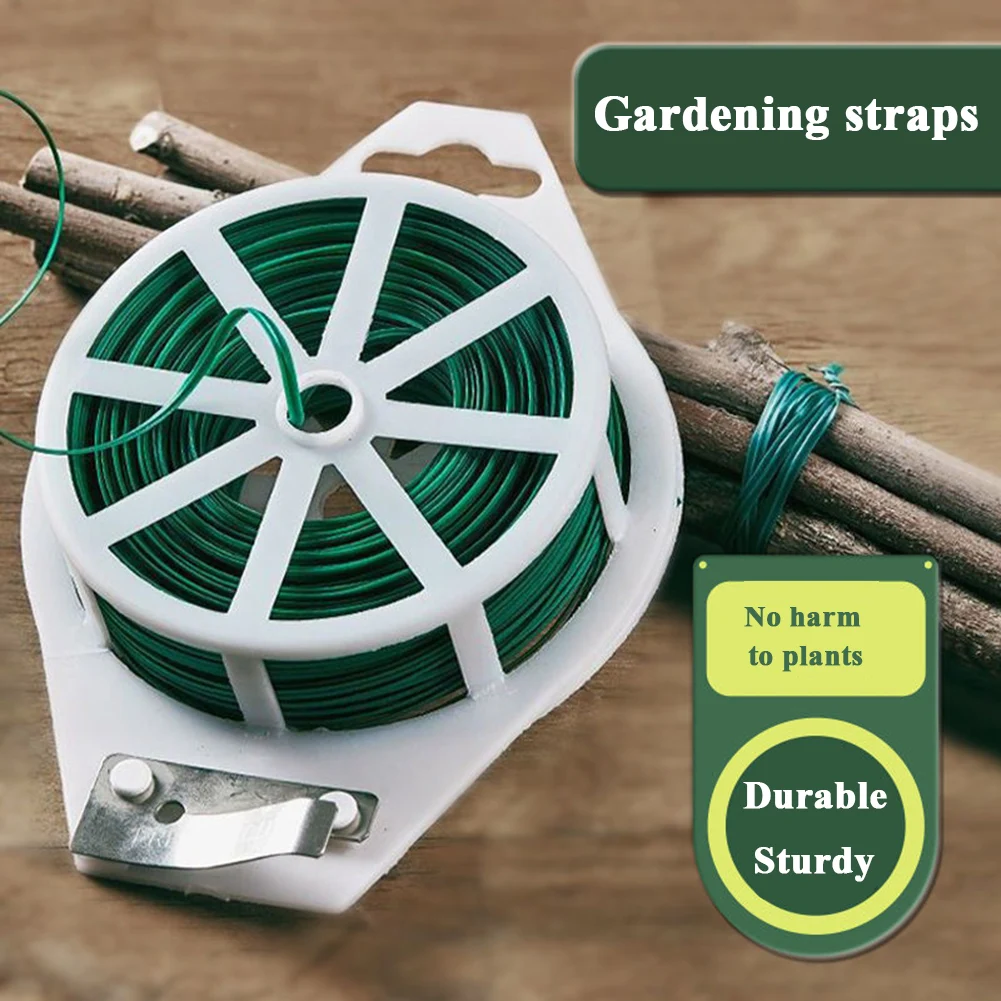 

20/30/50/100M Garden Strapping Flowers Plants Climbing Cane Fixed Line Garden Lace Up Protective Bag Plastic Wire Binding Plants