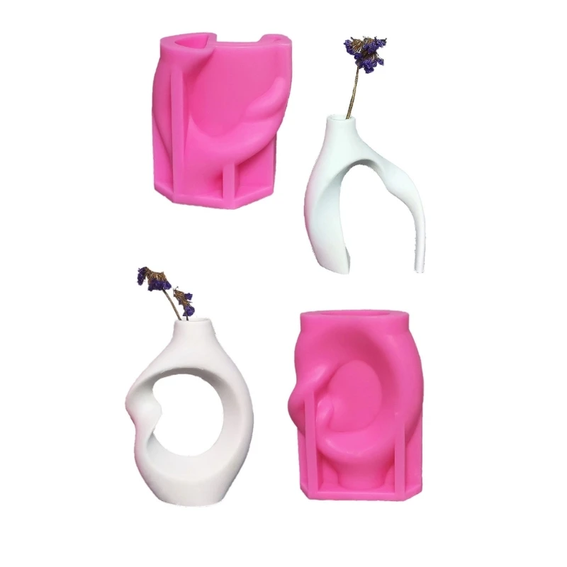 Y1UB 2 упаковки набор силиконовых форм для ваз легко разбираемые формы рукоделия