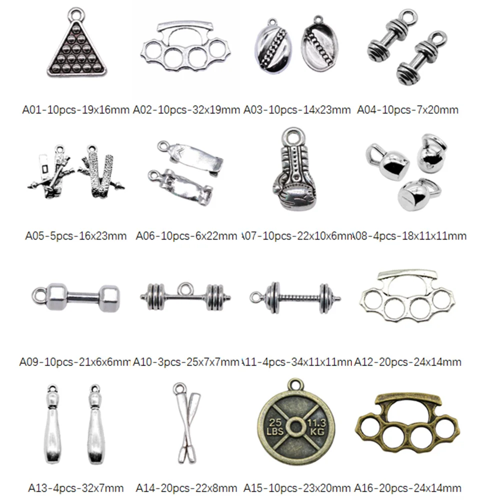

Sports Equipment Charms For Jewelry Making Accessori Decor Diy