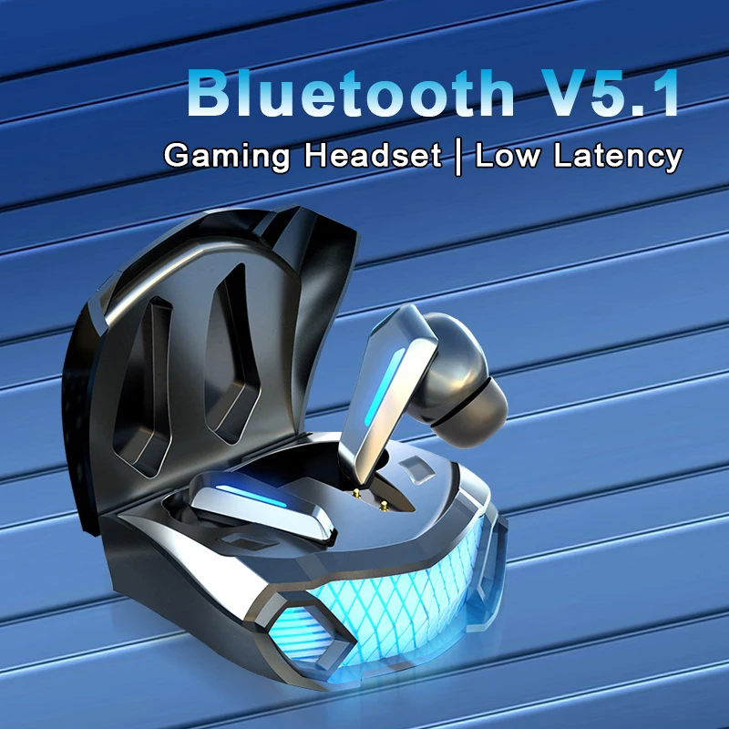 

2023 NEW TWS Gaming Earphone Bluetooth 5.1 Low Latency Professional Gamer Bluetooth Headphone With Mic 9D Stereo HiFi Headset M5
