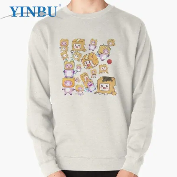 

Детский музыкальный пуловер Lankybox, новые толстовки с капюшоном, модная одежда для мужчин, уличная одежда