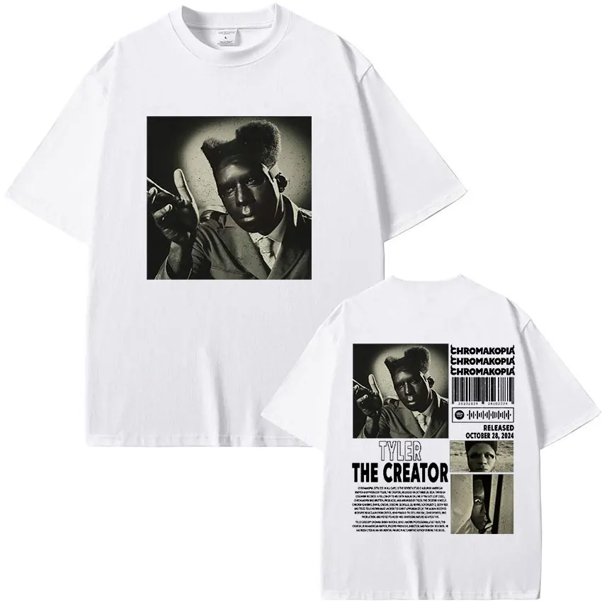 Tyler The Creator Chromakopia Tour 2024 футболки с графическим рисунком мужская футболка в стиле