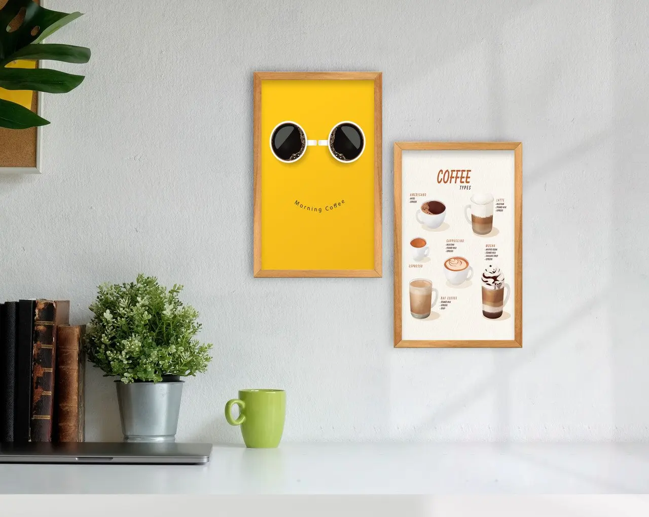 

BK домашний кофе дизайн декоративные 2'li наращивание Фотофон в ретро стиле с изображением деревянного Tablo-7 Современная Удобная надежная укра...