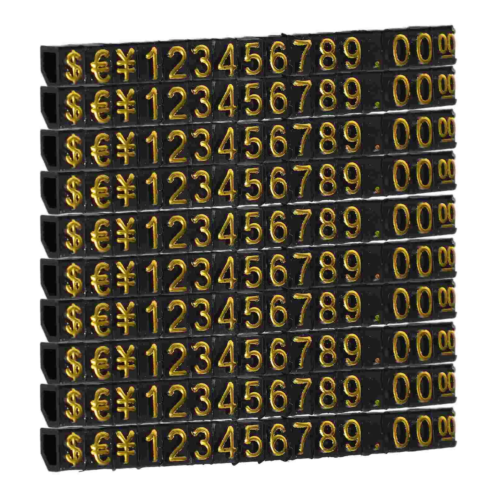 10 комплектов табличек цифровой ценник дисплей бирки для ювелирных изделий