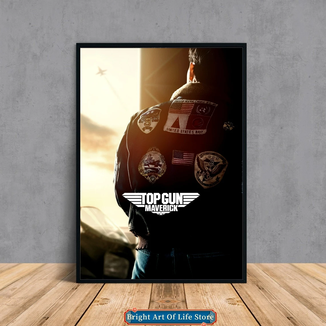 Top Gun Maverick (2022) Классический кинопостер Обложка со звездой фото холст печать