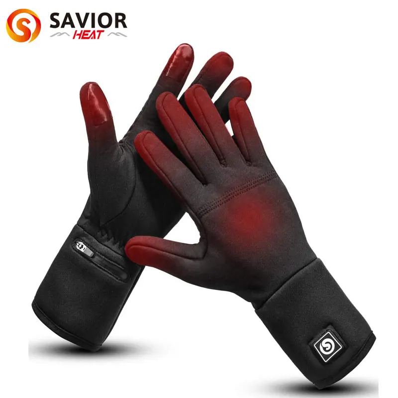 

Electric Heated Gloves Liners Rechargeable Battery For Men Women Touch Screen Motorcycle Ski Snow Winter Warmer Mitten Glove