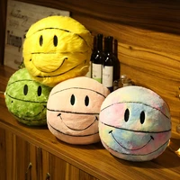30cm creative smile ball plush toy cute basketball doll round ball pillow smiley ball vent throw doll pillow