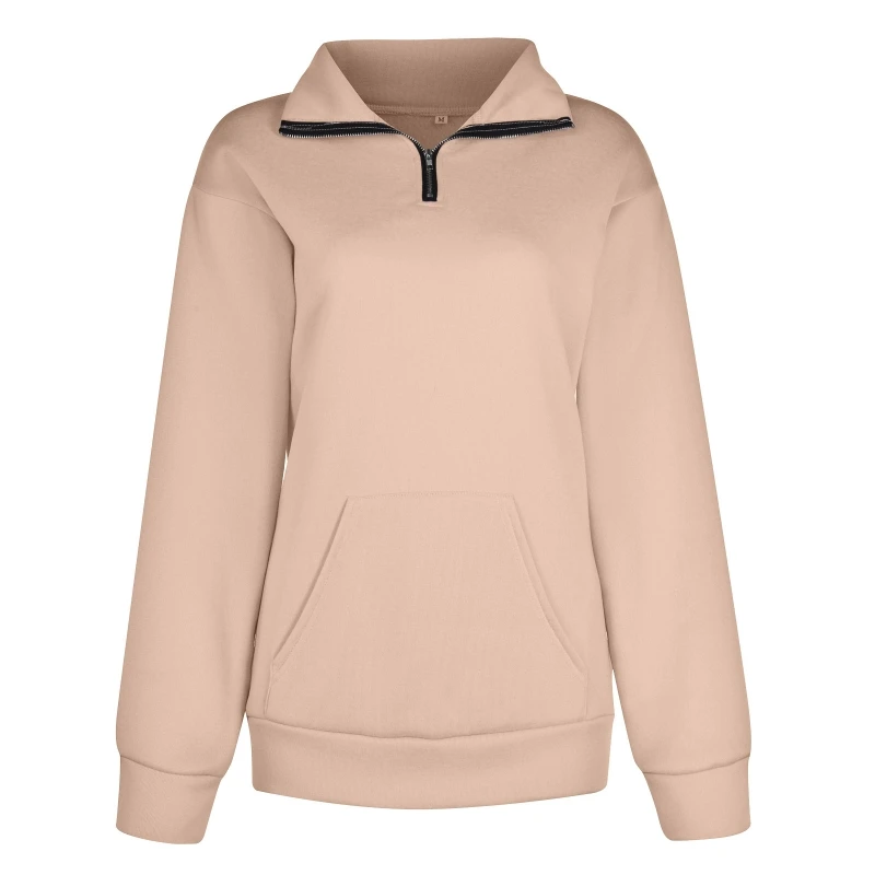 

Elegant Casual Pullover Jacket Large Pocket Sweatshirts Autumn Long Sleeve Women Coat for Wife Mother Young Girl Sister