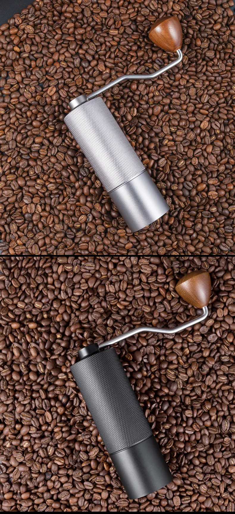 Ручная кофемолка Портативная Модель с 7 зубьями легко удаляется Чистые шестерни