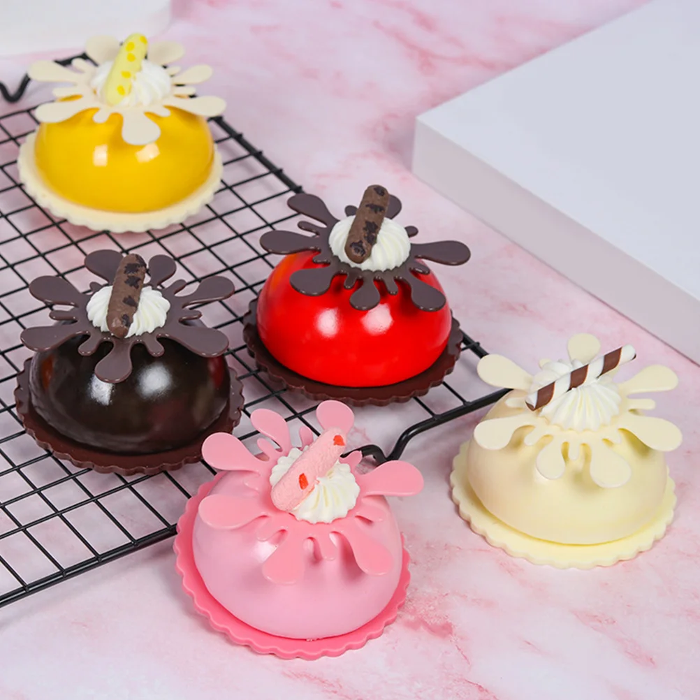 

Fake Mousse Cake Shop Accessory Dessert Model Home Decors Props Artificial Cakes