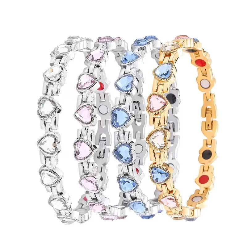 

Creativity Personalized Trendy Love Magnet Health Care Seven Color Adjustable Bracelets for Women Fashion Jewelry