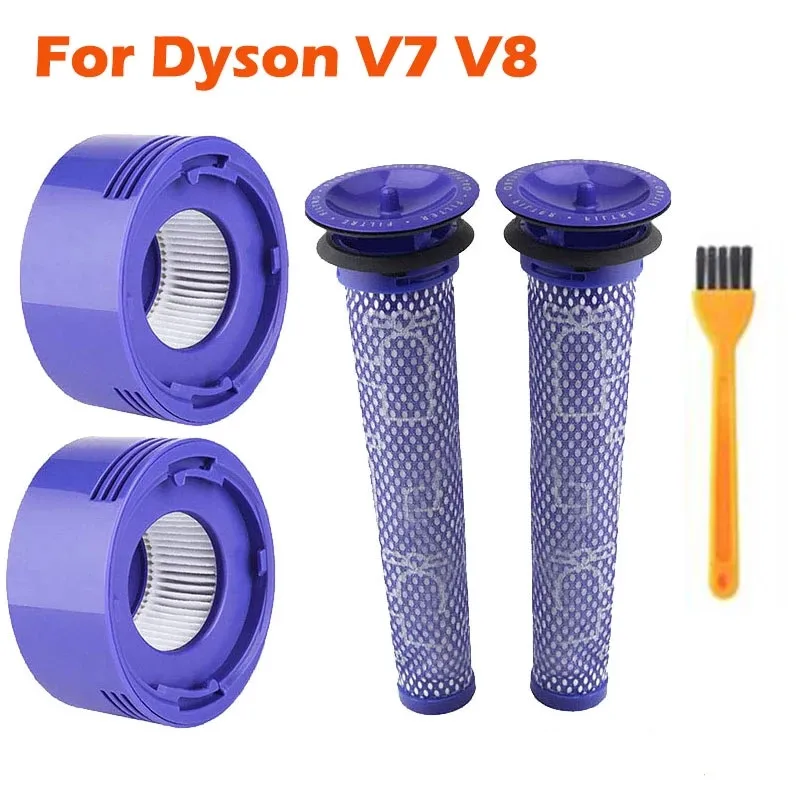 

Vacuums Spare Part Replacement Filter Set Pre-Filters HEPA Post-Filters For Dyson V7 V8 Absolute Animal Cordless Vacuum Cleaners