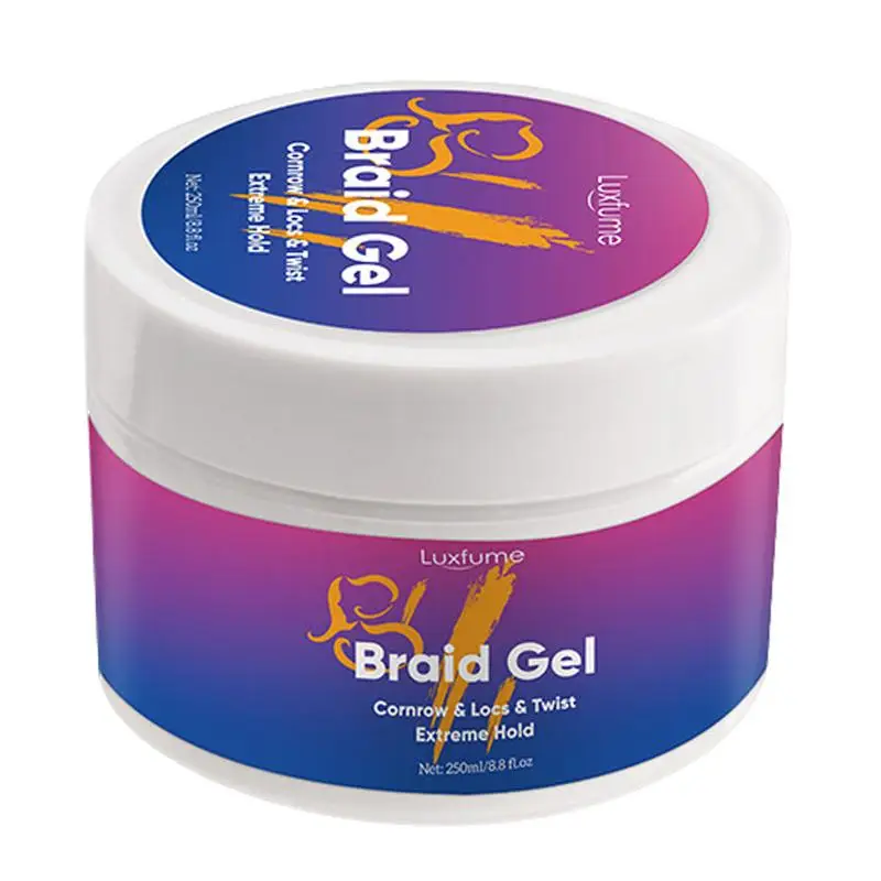 

Styling Gel For Braiders 250ml Extra Hold Braid Loc Twist Gel Hair Styling Gel For Braiders Control Edge & Frizz Hair