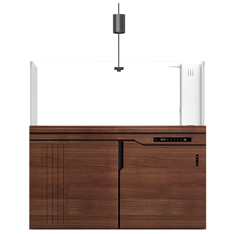 Поточный аквариум большой для гостиной дома супер белое стекло оригинальный