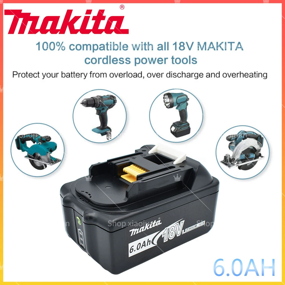 

6.0Ah 18V BL1830 Makita Original 6000mAh BL1815 BL1860 BL1840 194205-3 Rechargeable Li-IonBattery Replaceable Power Tool Battery