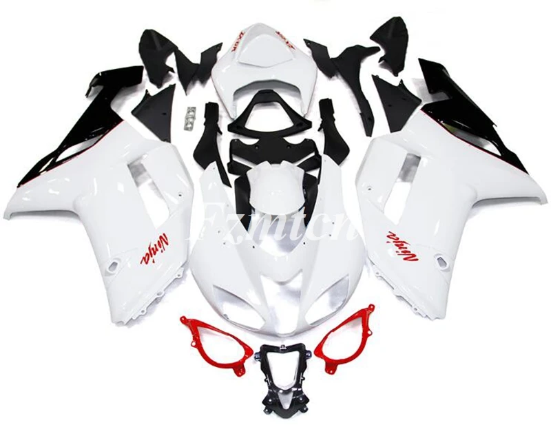 

High Quality New ABS Fairings Kits Fit For Kawasaki Ninja ZX-6R ZX6R 2007 2008 07 08 Bodywork Set Red White