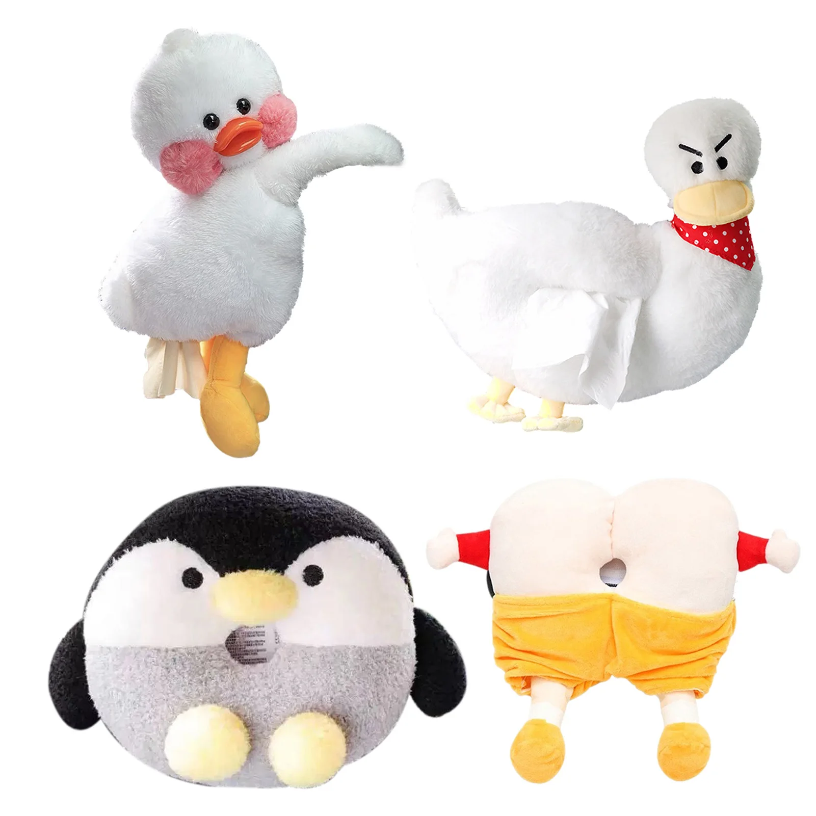 

Car Tissue Boxes Creative Soft Cartoon Plush Napkin Case Cute Animals Car Paper Boxes Hangable Lovely Napkin Holder For Car
