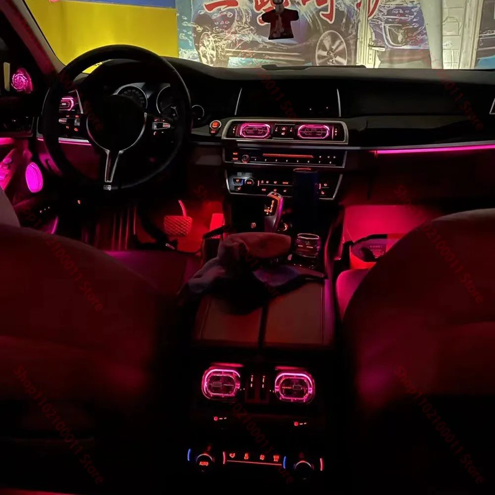 9 цветов Автомобильные светодиодные вентиляционные отверстия для BMW 3/4/5 серии