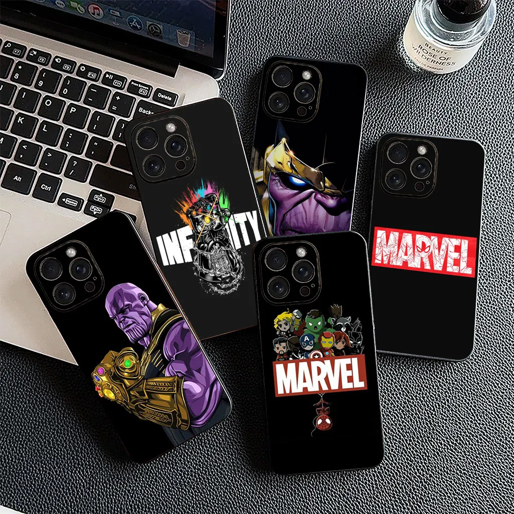 Чехол Avengers Marvel Thanos Captain Iron Spider Man для Xiaomi Redmi Note 12 11 9 8 Pro 8T 10C 12C A4 5G 4G чехол телефона