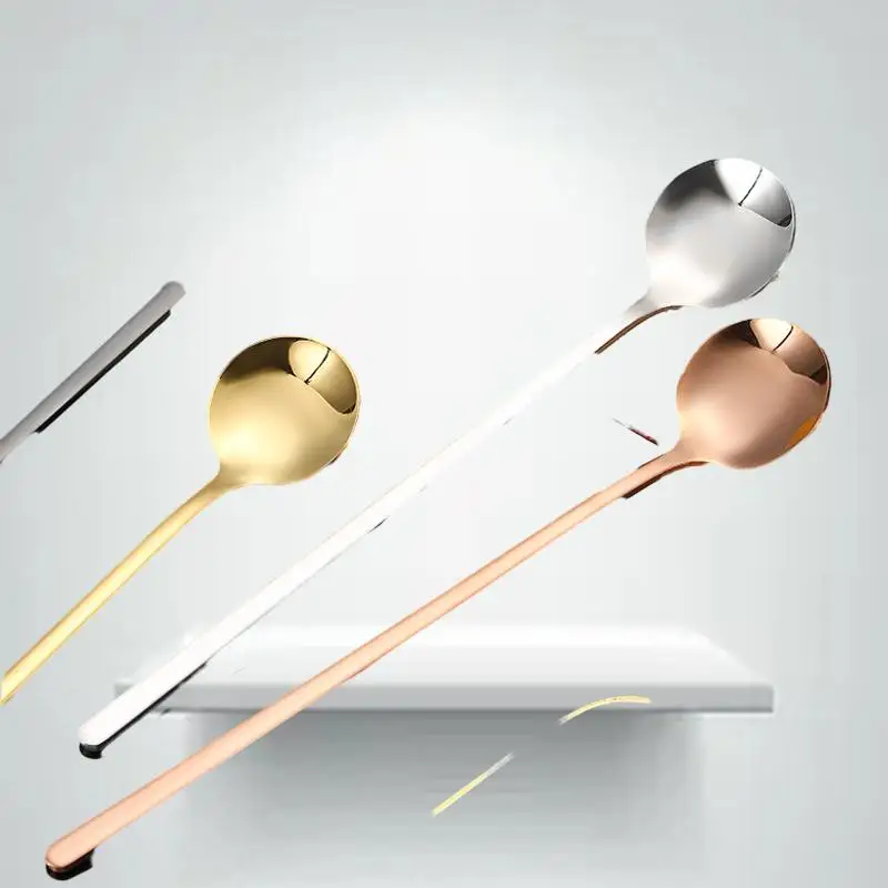 

304 Stainless Steel Small Round Spoon Coffee Stirring Spoon for Perfectly Blended Beverages and Delightful Sips.