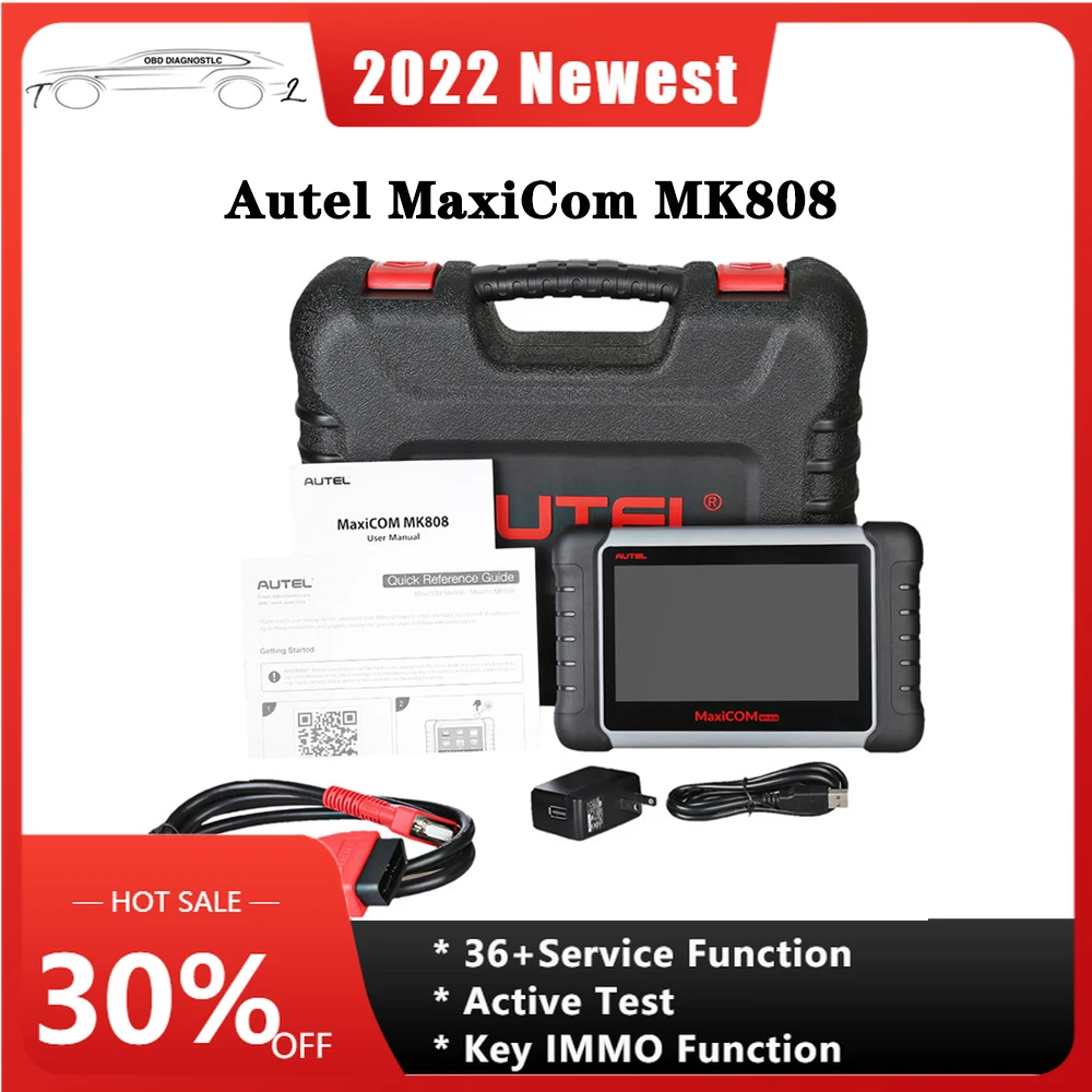 

Новинка Autel MaxiCOM MK808 OBD 2 OBD2 автомобильный сканер инструмент полная система масляного IMMO TPMS считыватель кодов функция такой же, как Autel MX808 DS808