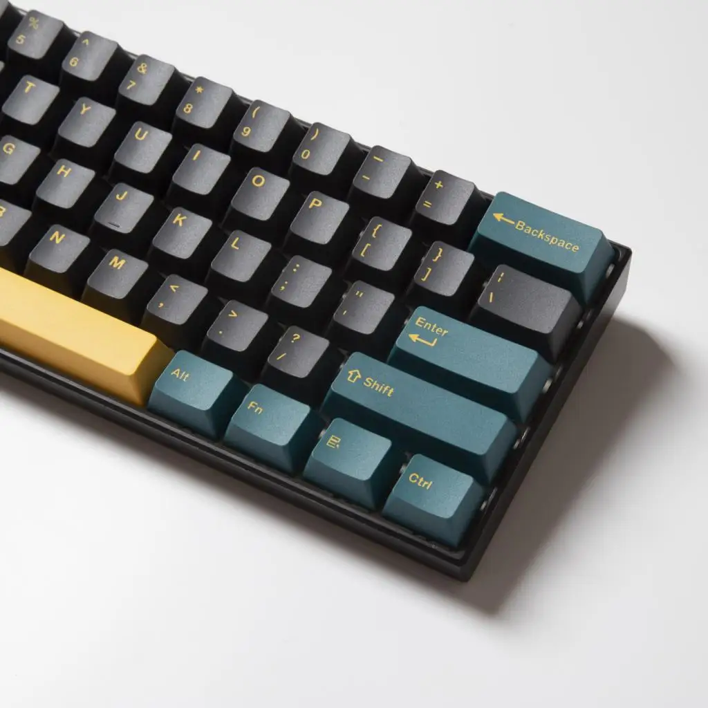 Фото 127-клавишные колпачки для клавиш Marrs Green GMK OEM-профиль Double Shot PBT Keycap для MX Switch Механическая клавиатура DYE Сублимационные колпачки для клавиш №5