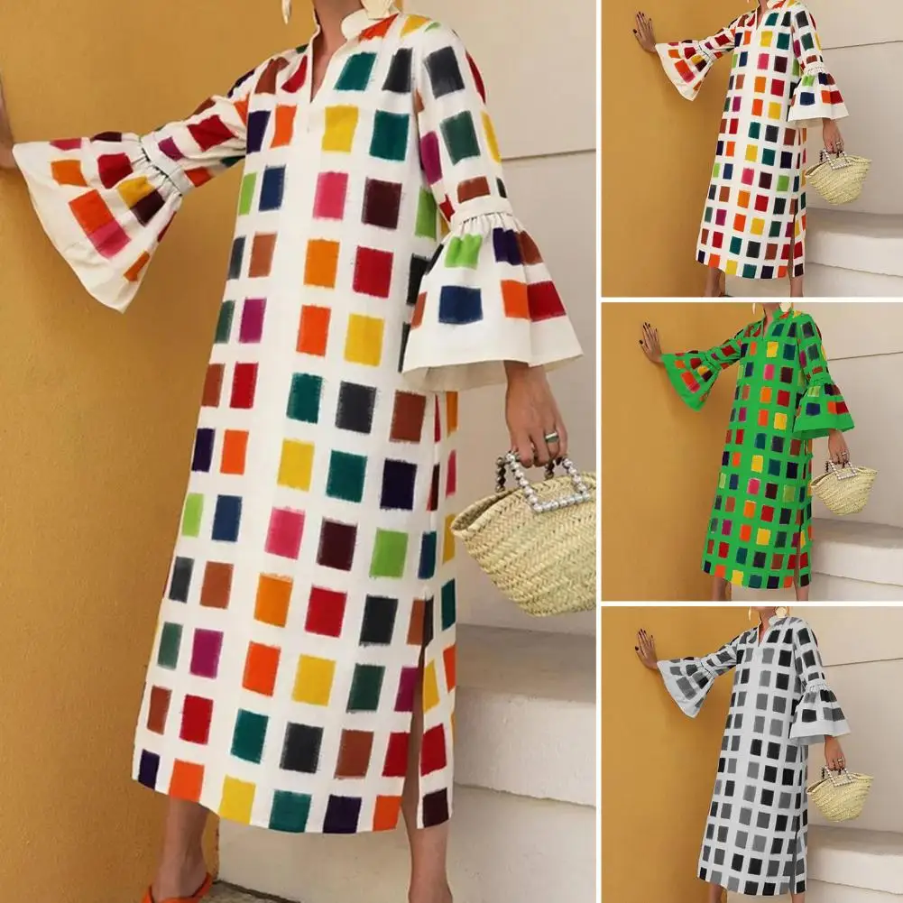 

Workwear Breathable Women Fare Long Sleeves Casual Holiday Dress for Shopping