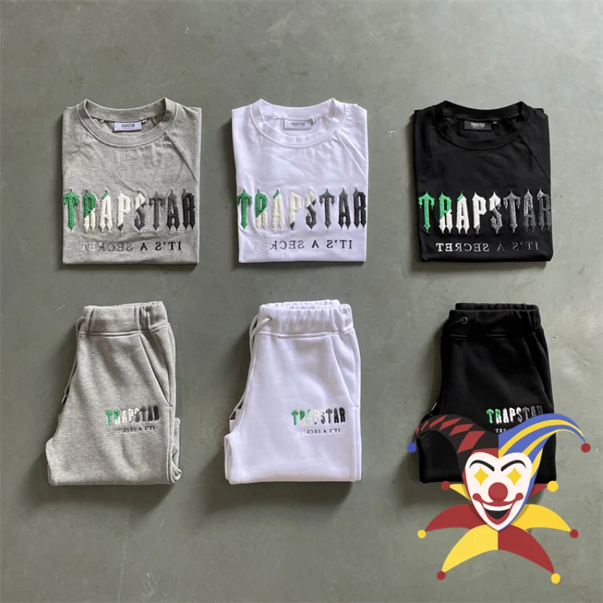 

Зеленая футболка с вышитыми буквами и логотипом для мужчин и женщин 1:1, футболка лучшего качества, топы, футболки