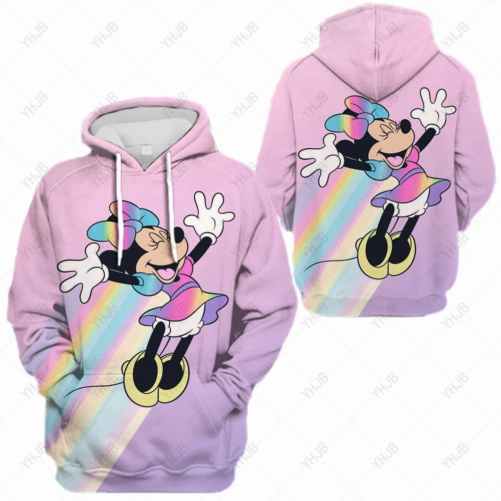 

Women Hoodies Minnie Mickey Mouse Hoodie Cartoon Tops Long Sleeve Sweatshirts Fashion Hooded Women Clothes for Teens Aesthetic