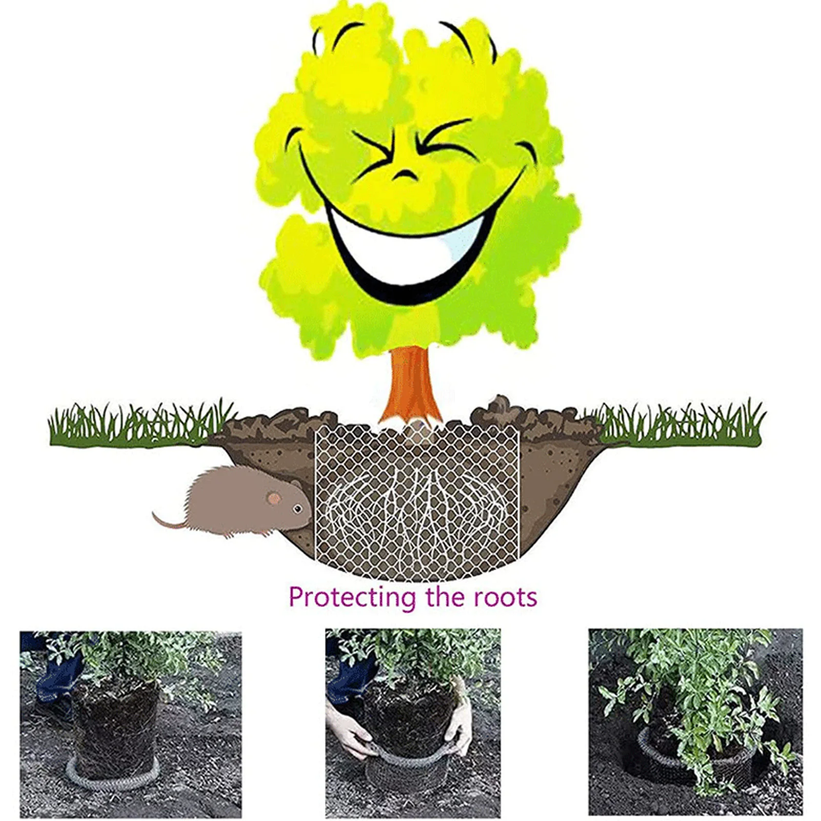 ZK20 Корневая защита растений от сусликов проволочная корзина сетчатая для кротов