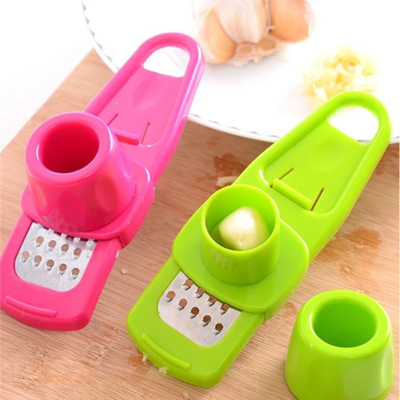 

1PC Garlic Crusher Multi Functional Manual Ginger Garlic Grinding Grater Cutter Utensils Garlic Peeler Kitchen Accessories Tools