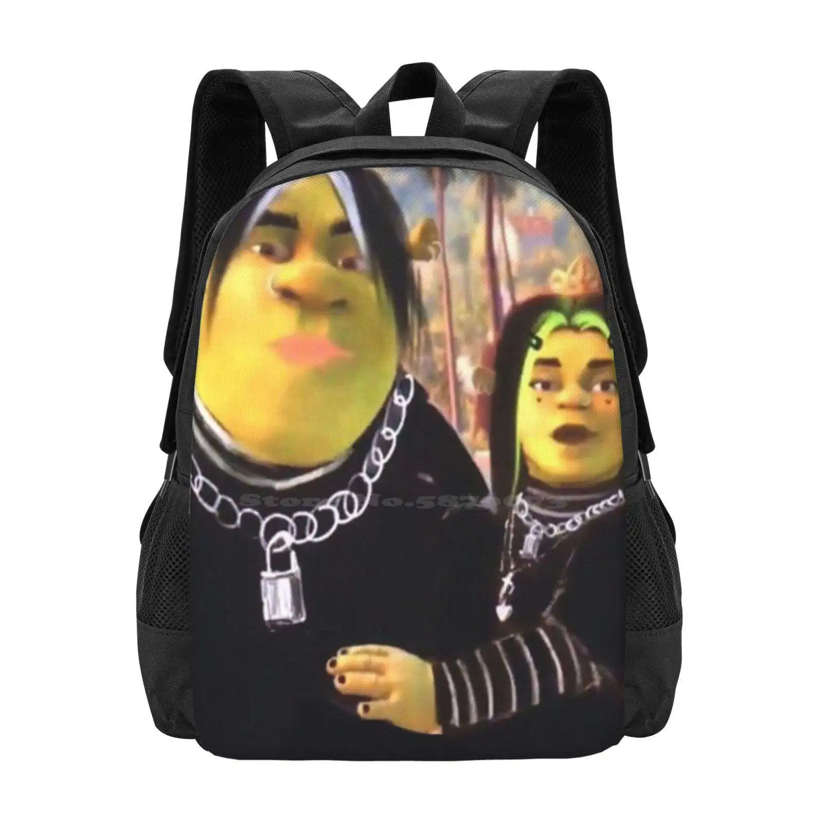 

Eboy Shrek And Egirl Fiona Fashion Pattern Design Travel Laptop School Backpack Bag Eboy Egirl Tik Tok Trendy Emo Love Cute