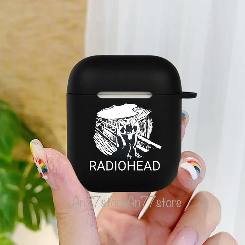 

Мягкий чехол для наушников из ТПУ для Apple Airpods Pro 3 2 1 Hot Radiohead, черный чехол для беспроводных наушников Bluetooth, чехол для Airpod, аксессуары