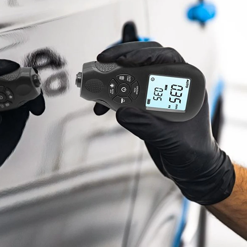 Толщиномер Coation 0 05-2 мм измеритель толщины пленки автомобильного покрытия черный