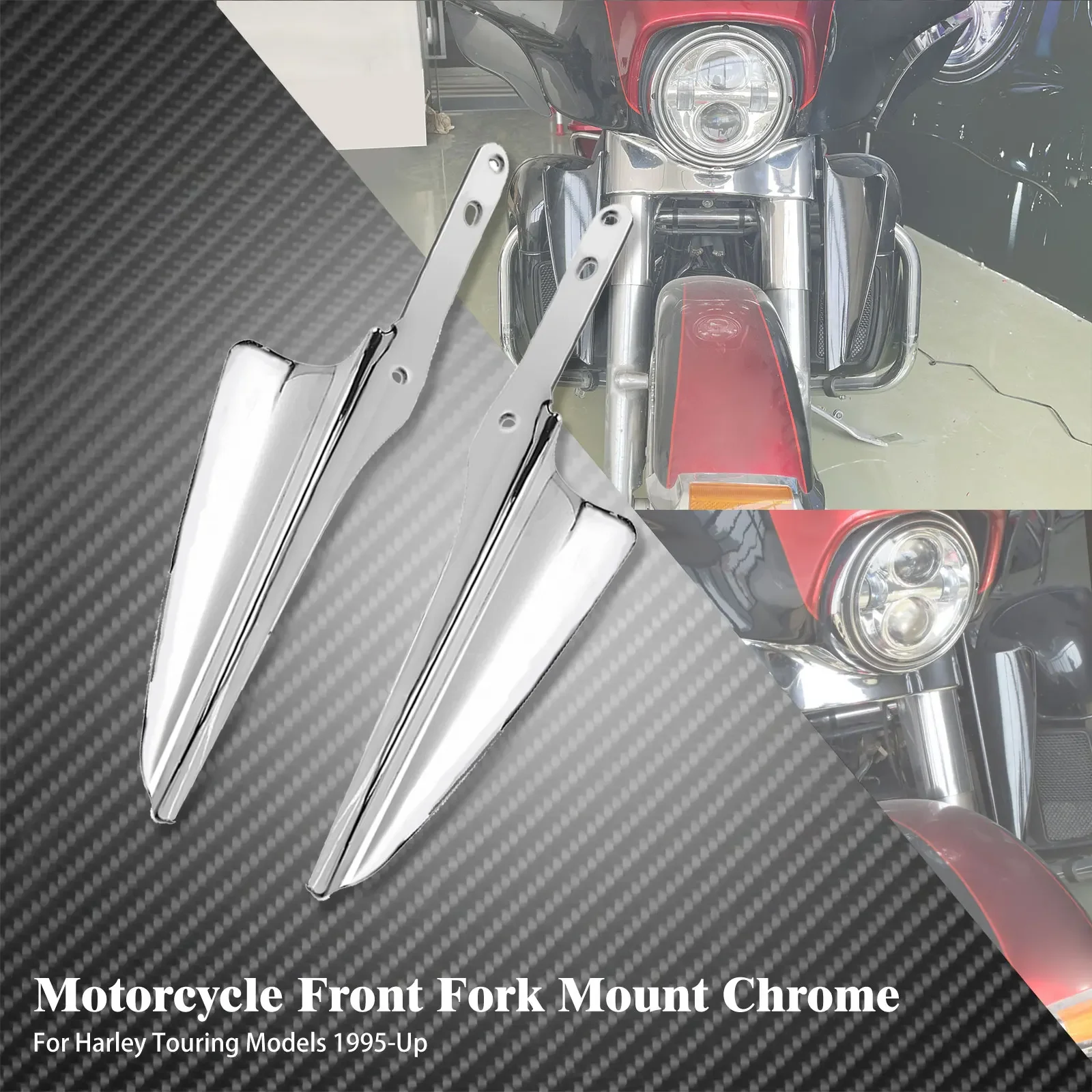 Передняя вилка мотоцикла, дефлекторы лобового стекла, обтекатель ветрового крепления для Harley Touring Electra Glide FLTX FLHXS Road King FLHR 95-22