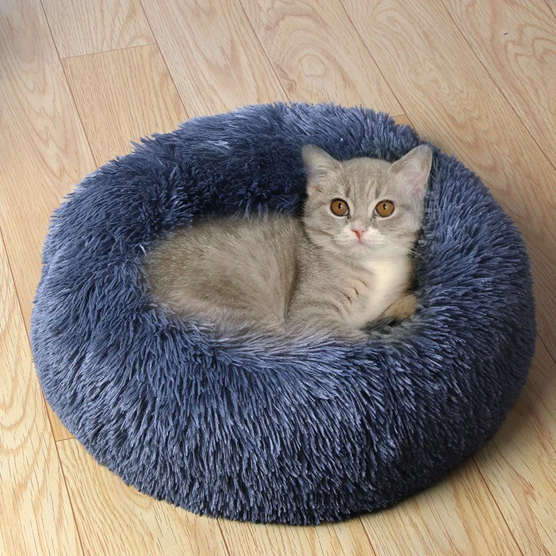 

Pet Kennel Cat Kennel Cushion Dog Kennel Plush Round Winter Warm Dog Bed Pet Bed Cat Kennel Super Soft Dog Bed Plush Cat Mat