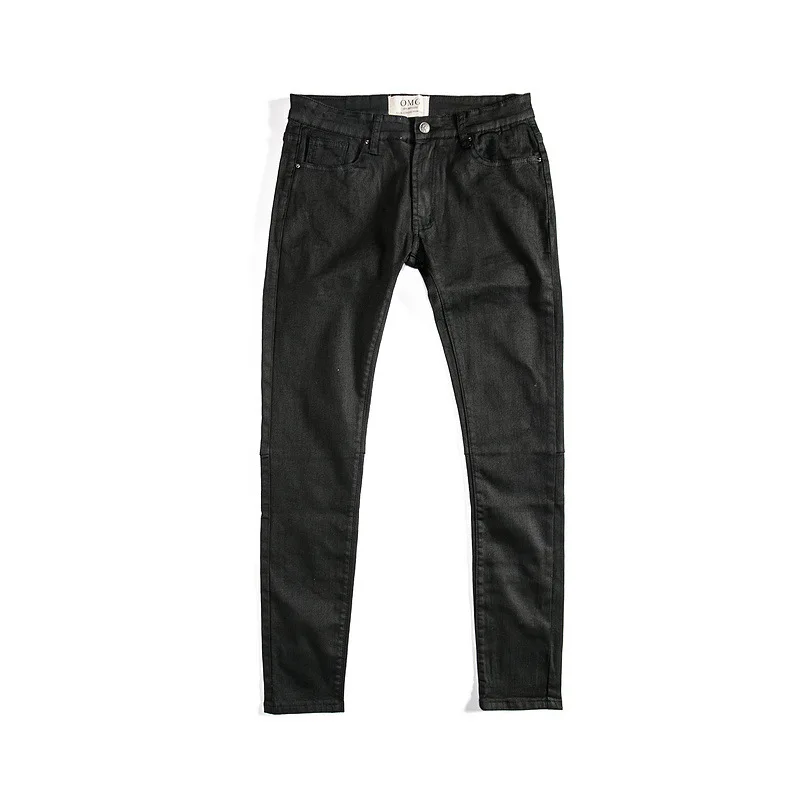 Men Jeans Retro Straight Fit Hipster Jeans for Men and Women Spring and Autumn Black Denim Pants Full Length Trousers
