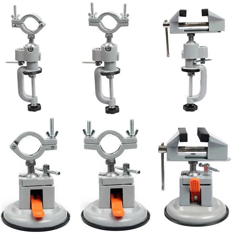 

360Degree Table Swivel Vise Woodworking Grinder Accessory Electric Drill Stand Holder Multifunctional Bracket Used for Dremel