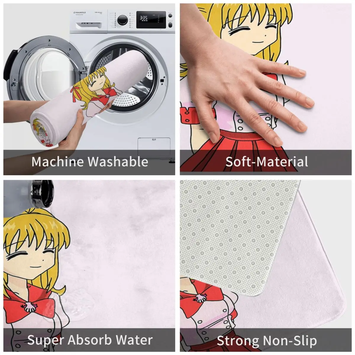 Mermaid Melody Pitchi Pitch-Luchia 40x60 см Ковер Полиэстеровые коврики Коврики Настраиваемые