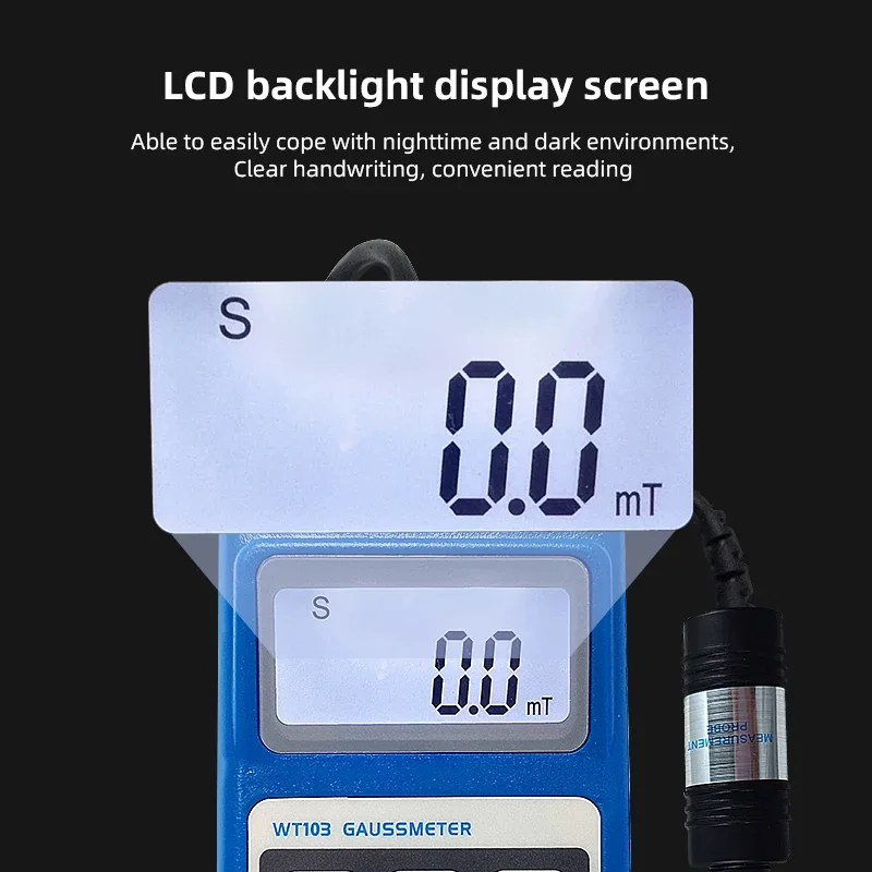 Гауссовый измеритель WT103 цифровой магнитный детектор тестер магнитного поля