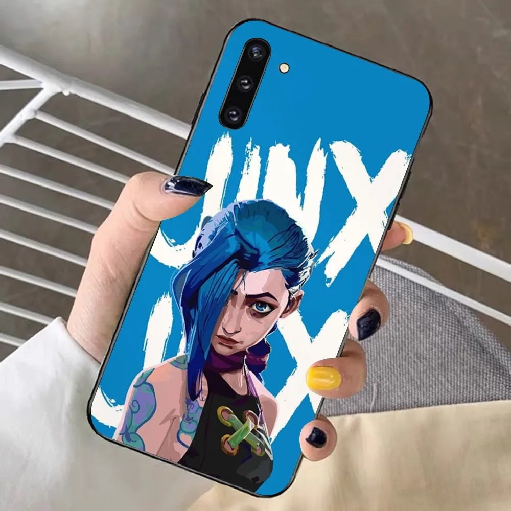 Anime Arcane Jinx-Vi Phone Case For Samsung Note 8 9 10 20 pro plus lite M 11 30 21 31 51 A 22 42 02 03