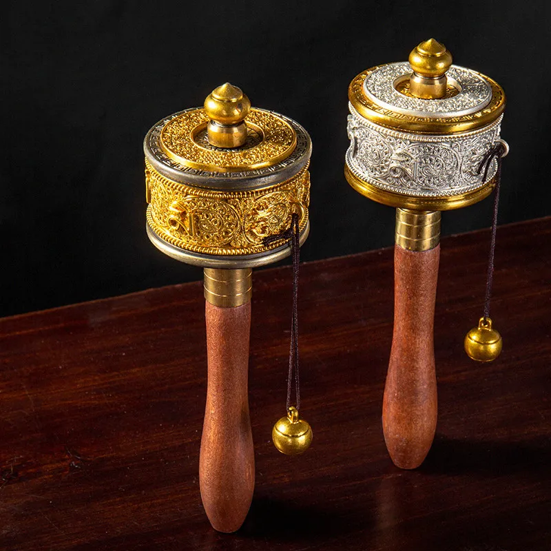 19 5 см латунный/серебряный сплав медь Tranic буддистские четкие шесть слов Писания