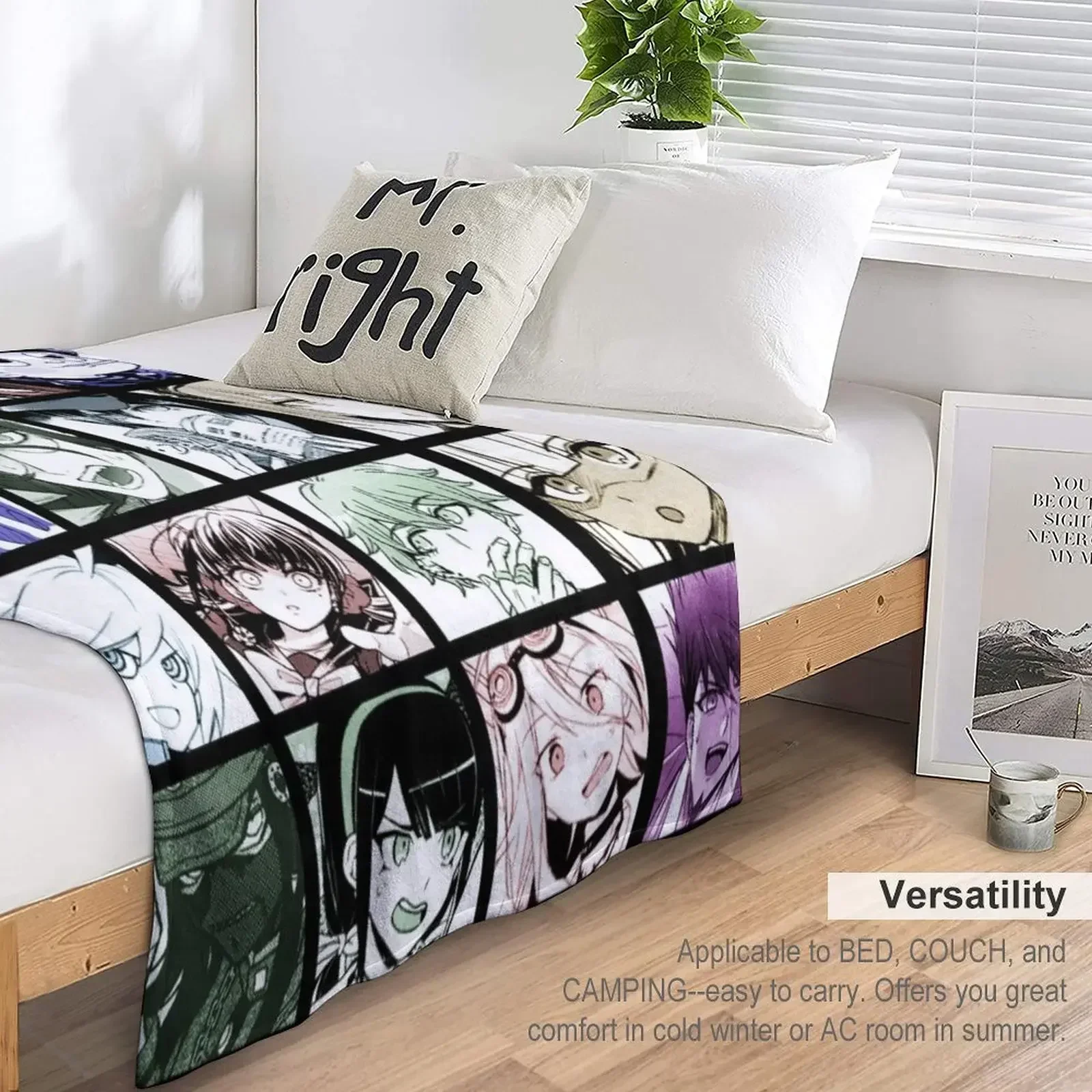 Коллекция DRV3 Manga (цветное) Плед Теплые фланелевые одеяла