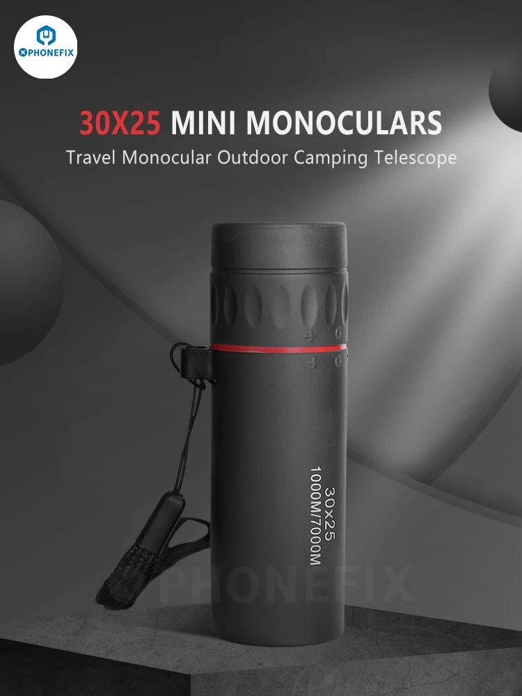 

HD 30X25 8X Handheld Monocular Telescope for Outdoor Camping Hiking Hunting Sports and Travelling Mini Zooming Focus Telescope