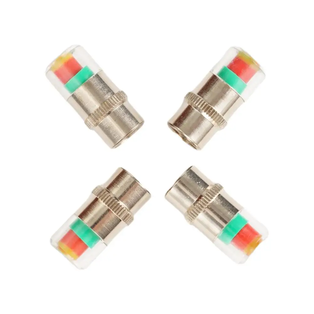 4 szt. Wskaźnik ciśnienia w oponach samochodowych Monitorowanie ostrzegania Czujnik nasadki zaworu Wykrywanie zewnętrznego