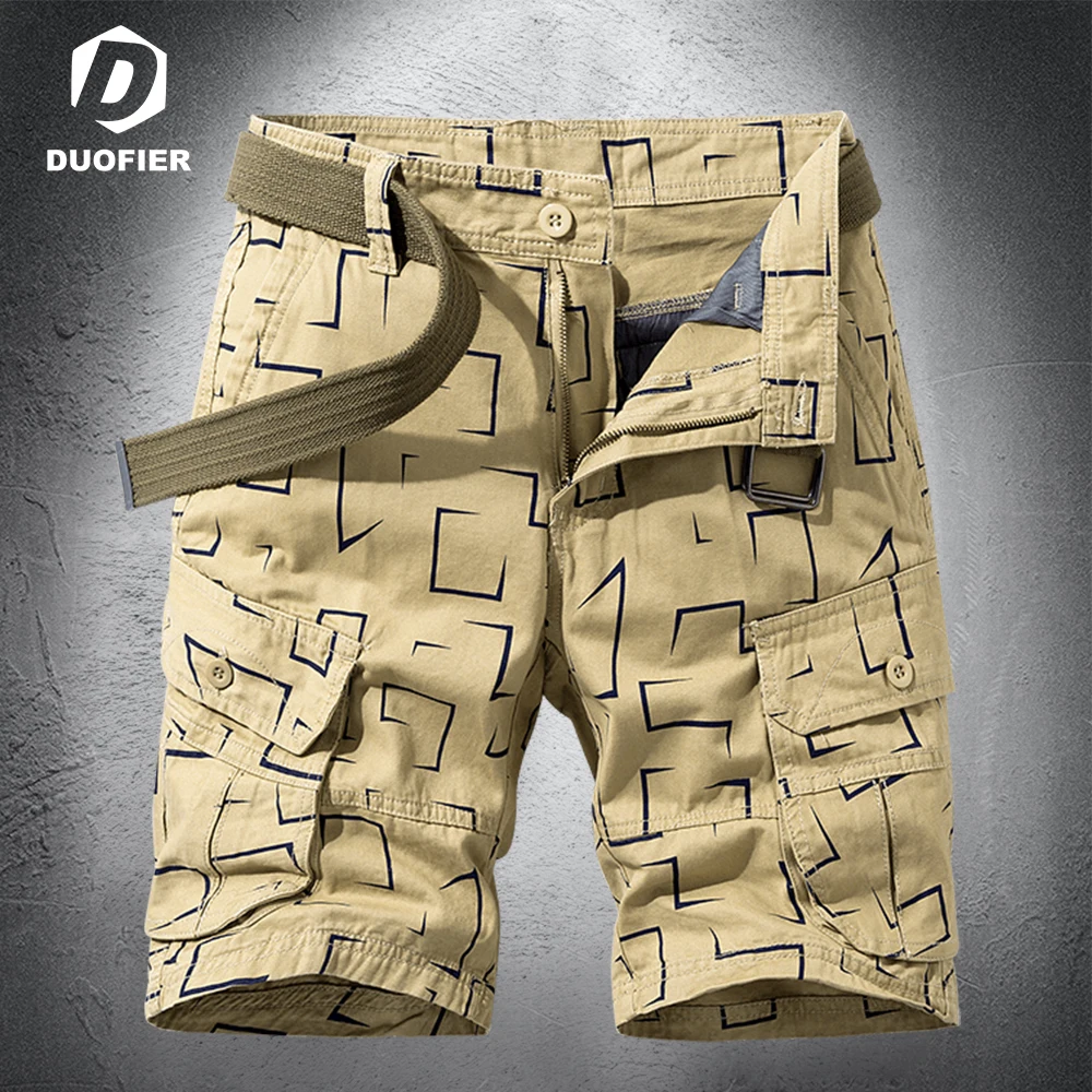 

Summer Cargo Shorts Men Cotton Hot Breeches Army Tactical Joggers Shorts 2023 Male Loose Work Casual Short Homme Pants Plus Size