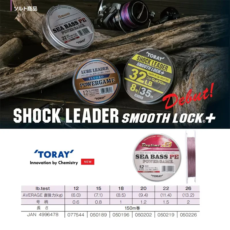 TORAY Japan Sea BASS Power Game PE 8 плетеная леска нитей 150 м 12-26 фунтов спиннинговая